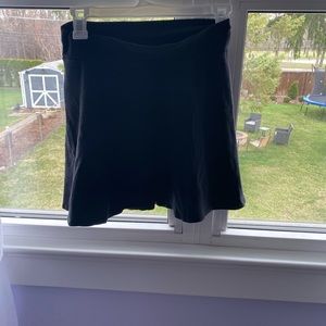 Black mini skirt